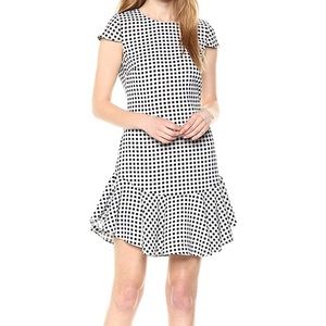 Likely Belle Dress Black Plaid